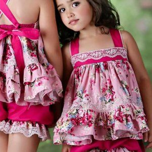 Size 2 Dollcake Rompher set. EUC